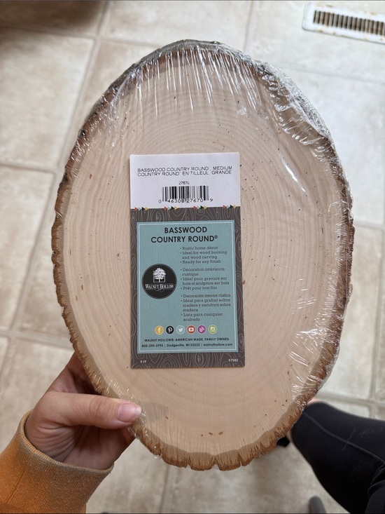 Other - Basswood Country Round - Natural Wood Finish